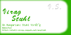 virag stuhl business card